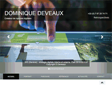 Tablet Screenshot of dominique-deveaux.net
